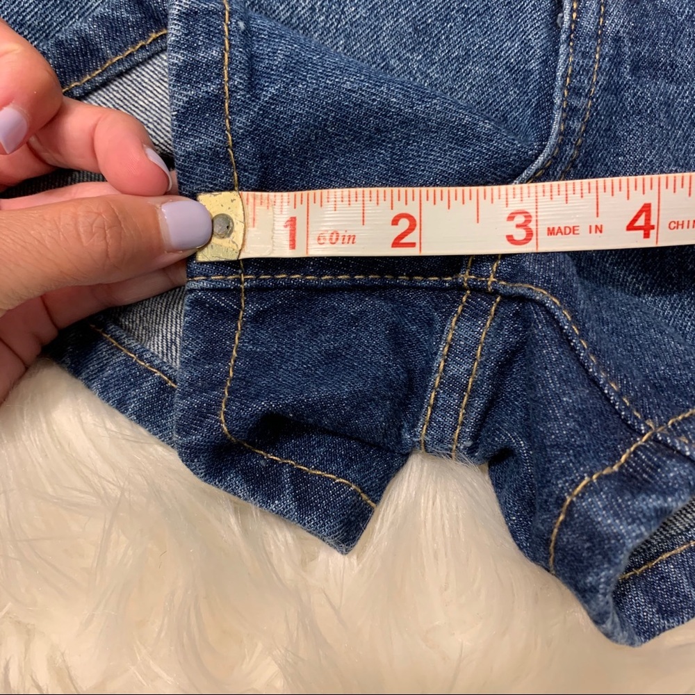 Forever 21 High Waisted Button Front Denim Shorts - Picture 5 of 14